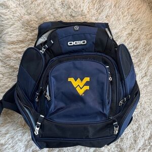 West Virginia WVU OGIO Blue and Black Men's Backpack with Yellow Logo